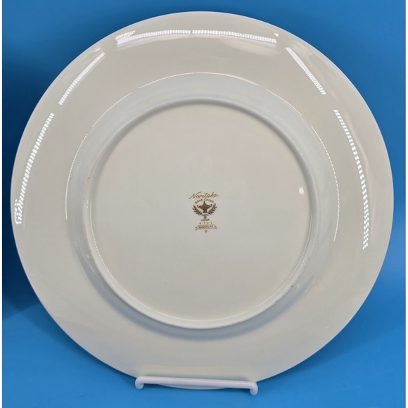 Vtg Noritake‎ Randolph Dinner Plates 10.5" Set of 4 Bone China Japan 9721 Blue - Picture 5 of 7